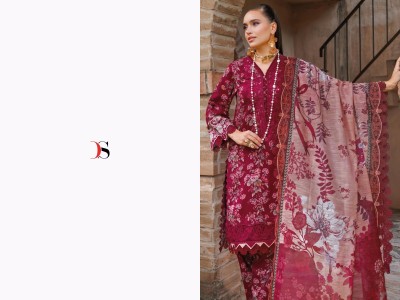 Jade Flora 25 by Deepsy suit Heavy Embroidered unstitched Suit collection with low rate dress material catalogs