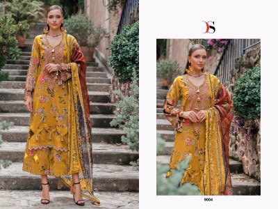 Jade Flora 25 by Deepsy suit Heavy Embroidered unstitched Suit collection with low rate dress material catalogs