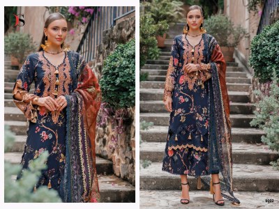 Jade Flora 25 by Deepsy suit Heavy Embroidered unstitched Suit collection with low rate dress material catalogs