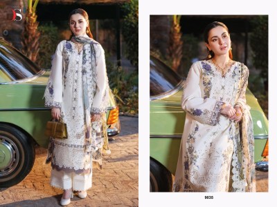 Jade Ombre by Deepsy Suits Pure Cotton self Embroidered unstitched suit with low price salwar kameez catalogs