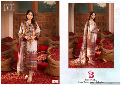 Jade by bin saeed vol 5 Heavy lawn cotton dress material catalogue pakistani suit catalogs