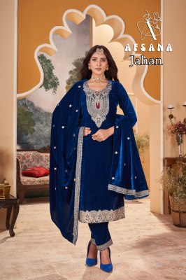 Jahan by Afsana good quality embroidered kurti oant and dupatta catalogue at affordable rate readymade suit catalogs