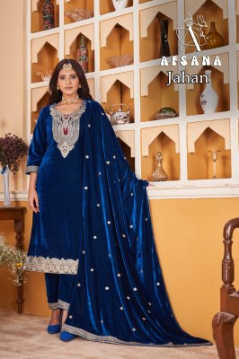 Jahan by Afsana good quality embroidered kurti oant and dupatta catalogue at affordable rate readymade suit catalogs