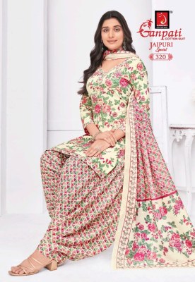 Jaipuri Special Patiyala vol 15 by Ganpati Heavy Cotton printed dress material in low rate salwar kameez catalogs