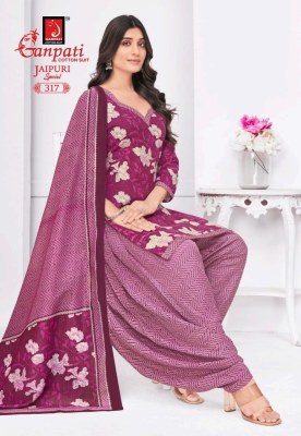 Jaipuri Special Patiyala vol 15 by Ganpati Heavy Cotton printed dress material in low rate salwar kameez catalogs