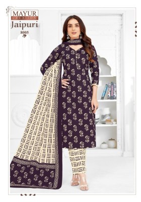 Jaipuri Vol 8 by Mayur Pure cotton printed fancy kurti pant and dupatta catalogue at low rate readymade suit catalogs