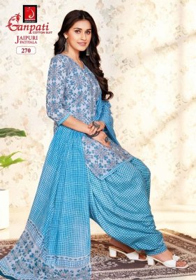 Jaipuri patiyala vol 12 by Ganpati pure cotton printed unstitched dress material catalogue at amaviexpo salwar kameez catalogs