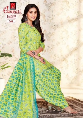 Jaipuri patiyala vol 12 by Ganpati pure cotton printed unstitched dress material catalogue at amaviexpo salwar kameez catalogs