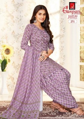 Jaipuri patiyala vol 12 by Ganpati pure cotton printed unstitched dress material catalogue at amaviexpo salwar kameez catalogs