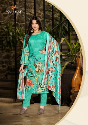 Jasmeen by roli moli unstitched pashmina printed dress material collection salwar kameez catalogs