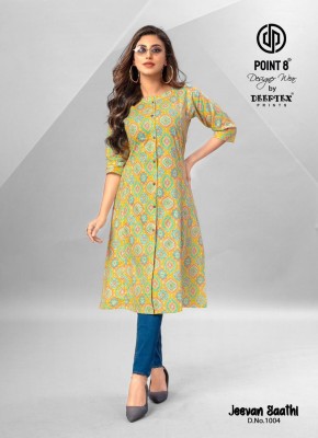 Jeevan Sathi Vol 1 by Deeptex Pure Cotton Printed A Line Flare Style Kurtis Catalogue at Low rate kurtis catalogs