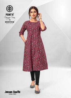 Jeevan Sathi Vol 1 by Deeptex Pure Cotton Printed A Line Flare Style Kurtis Catalogue at Low rate kurtis catalogs