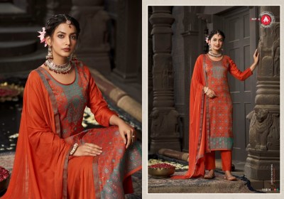 Jenika by Triple A Pure Russian jacquard fancy unstitched salwar suit catalogue at low rate  salwar kameez catalogs