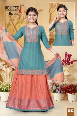 Jhansi by Deecee Designer A Line Kurti with heavy reyon Skirt with dupatta catalogue at amaviexpo readymade suit catalogs