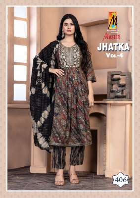 Jhatka vol 4 by Master capsule printed nayra cut anarkali suit catalogue readymade suit catalogs