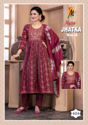 Jhatka vol 4 by Master capsule printed nayra cut anarkali suit catalogue readymade suit catalogs