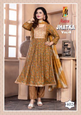 Jhatka vol 4 by Master capsule printed nayra cut anarkali suit catalogue readymade suit catalogs