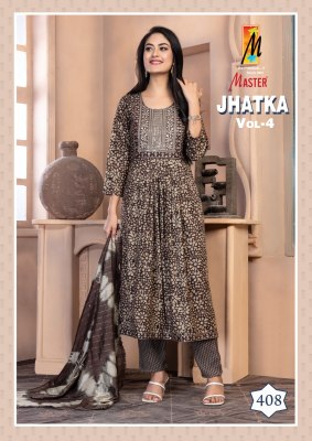 Jhatka vol 4 by Master capsule printed nayra cut anarkali suit catalogue readymade suit catalogs