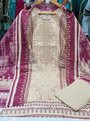 Jihan vol 14 by Bin Saeed Pure Lawn Cotton kurti pant and dupatta catalogue at affordable rate readymade suit catalogs