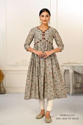 Jivora Marina Design no 210 Premium Cotton Designer collection Size set Kurti wholesaler  kurtis catalogs