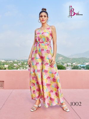 Jump Suit vol 1 by Bhavi designer Trendy Printed modal silk jump suit catalogue at wholesaler western wear catalogs