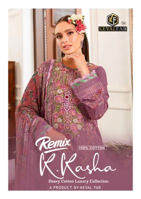 K Kasha Remix BY Keval Fab Heavy Cotton Printed Karachi Suit collection with budget rate Keval fab