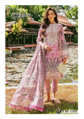 K Kasha Vol 13 by Keval Fab Exclusive Unstitched  Karachi Suit catalogue at affordable rate Karachi suits catalogs