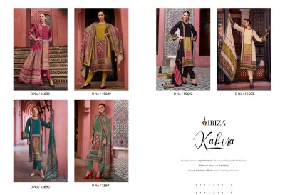 Kabira by IBIZA pure viscorse pashmina digital printed unstitched suit catalogue at low rate salwar kameez catalogs