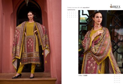 Kabira by IBIZA pure viscorse pashmina digital printed unstitched suit catalogue at low rate salwar kameez catalogs