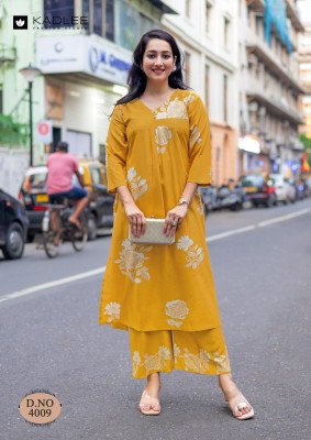 Kadlee Heer Vol 2 Rayon Print Kurti With Pant Set Collection kurtis catalogs