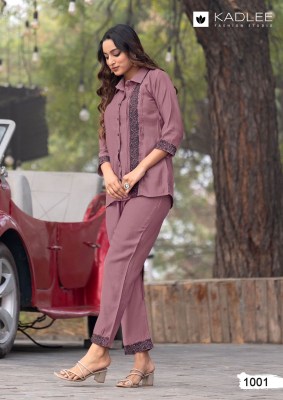 Kadlee High Touch Viscose Weaving Co-Ord set Wholesale Price  wholesale catalogs