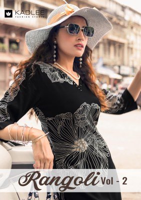 Kadlee Rangoli Vol 2 Rayon Print Coord Set Stylish Rayon Kurti And Bottom 6 Designs  Ethnic Wear Wholesale wholesale catalogs