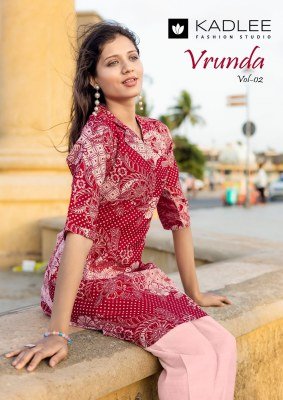 Kadlee Vrunda Vol 2 Vetican Print Kurti With Vetican Pant Trendy Co Ord Set for Women Wholesale co ord set catalogs