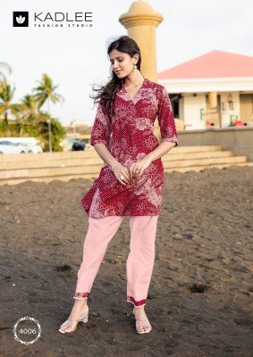 Kadlee Vrunda Vol 2 Vetican Print Kurti With Vetican Pant Trendy Co Ord Set for Women Wholesale co ord set catalogs