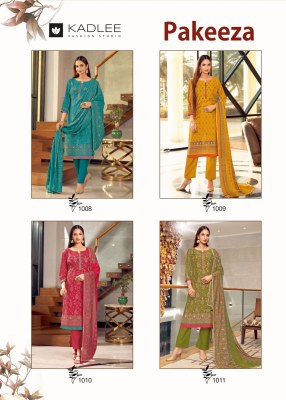 Kadlee by Pakeeza modal printed embroidered kurti pant and dupatta catlogue at low rate readymade suit catalogs