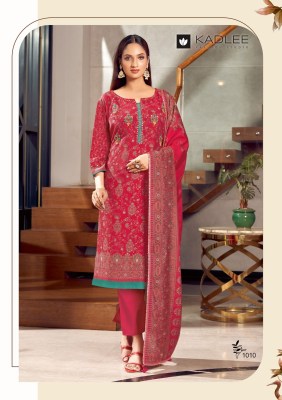 Kadlee by Pakeeza modal printed embroidered kurti pant and dupatta catlogue at low rate readymade suit catalogs