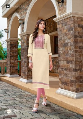 Kadlee by sachi vol 2 heavy rayon handwork kurti catalog at wholesale rate kurtis catalogs