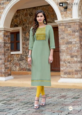 Kadlee by sachi vol 2 heavy rayon handwork kurti catalog at wholesale rate kurtis catalogs