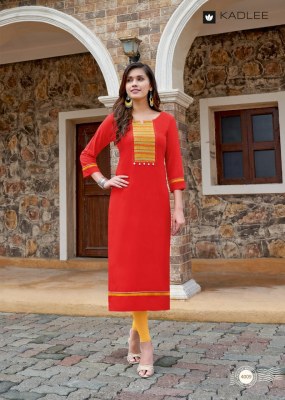 Kadlee by sachi vol 2 heavy rayon handwork kurti catalog at wholesale rate kurtis catalogs