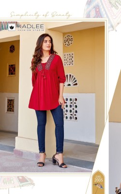 Kadlee mittoo by Centuri heavy reyon neck embroidered tunic catalogue at affordable rate western wear catalogs