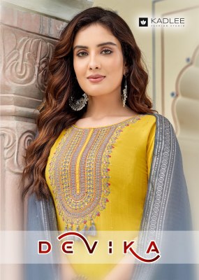 Kadlee mittoo by devika reyon sequence work kurti pant and dupatta catalogue at wholesale price Kadlee