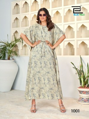 Kaftan by Blue Hills heavy reyon mil printed fancy kaftan catalogue at amaviexpo kurtis catalogs