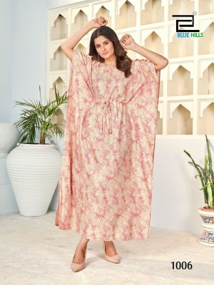 Kaftan by Blue Hills heavy reyon mil printed fancy kaftan catalogue at amaviexpo kurtis catalogs