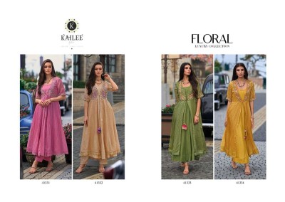 Kailee Fashion Floral Premium Festive Wear Readymade salwar suits catalogue  kurtis catalogs