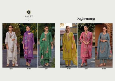 Kailee Fashion Safaranama Vol 3 Cotton Premium Luxury Readymade Pakistani Suits Collection readymade suit catalogs