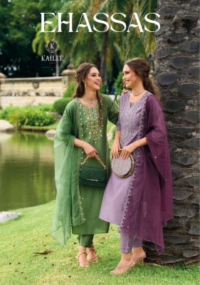 Kailee fashion by Ehassas lunching a new designer  kurti bottom and dupatta catalogue Kailee fashion