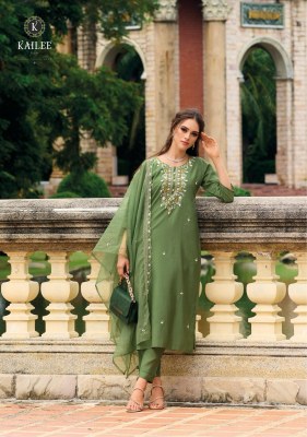 Kailee fashion by Ehassas lunching a new designer  kurti bottom and dupatta catalogue kurtis catalogs