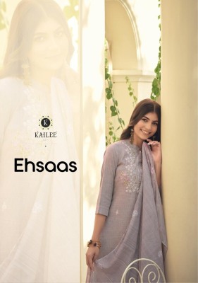 Kailee fashion by Ehsaas pure hand work designer suit catalogue at affordable rate Kailee fashion