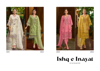 Kailee fashion by Ishq E inayat fancy pure cotton kurti pant and dupatta catalogue at affordable rate readymade suit catalogs