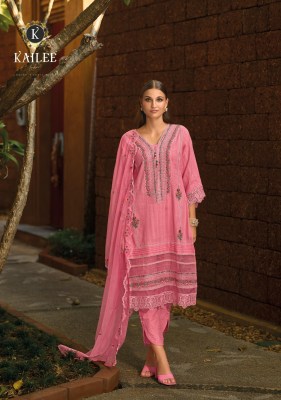 Kailee fashion by Ishq E inayat fancy pure cotton kurti pant and dupatta catalogue at affordable rate readymade suit catalogs